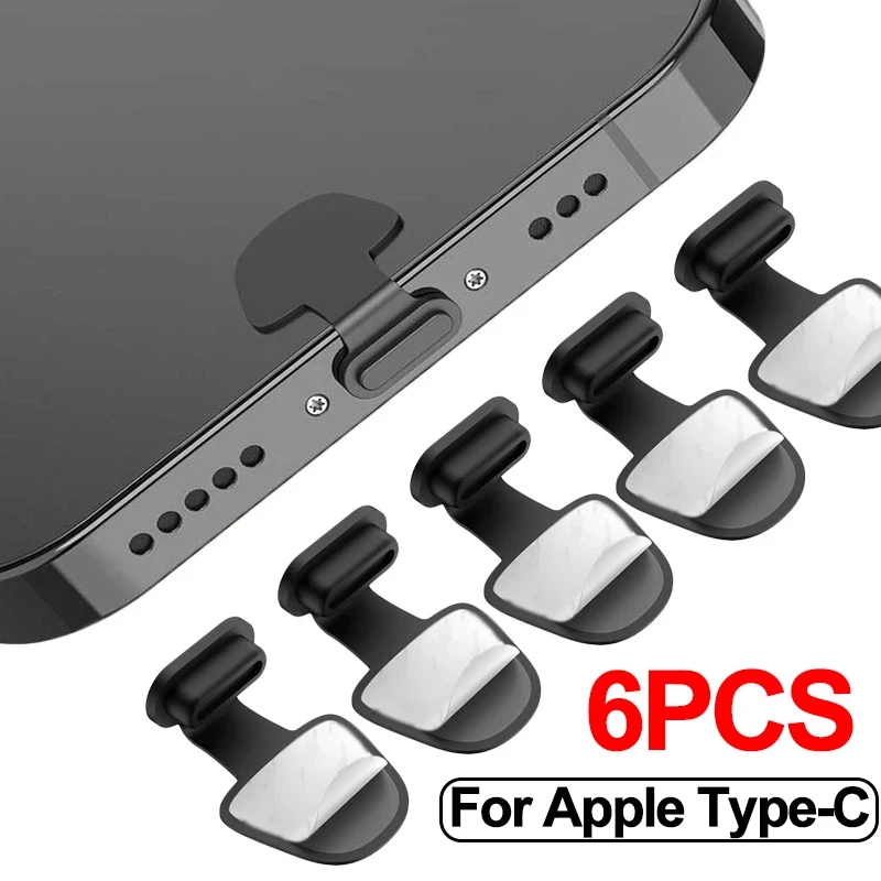 Usb C Hub - 1/4/6Pcs Charging Port Anti-Dust Dirt Plug