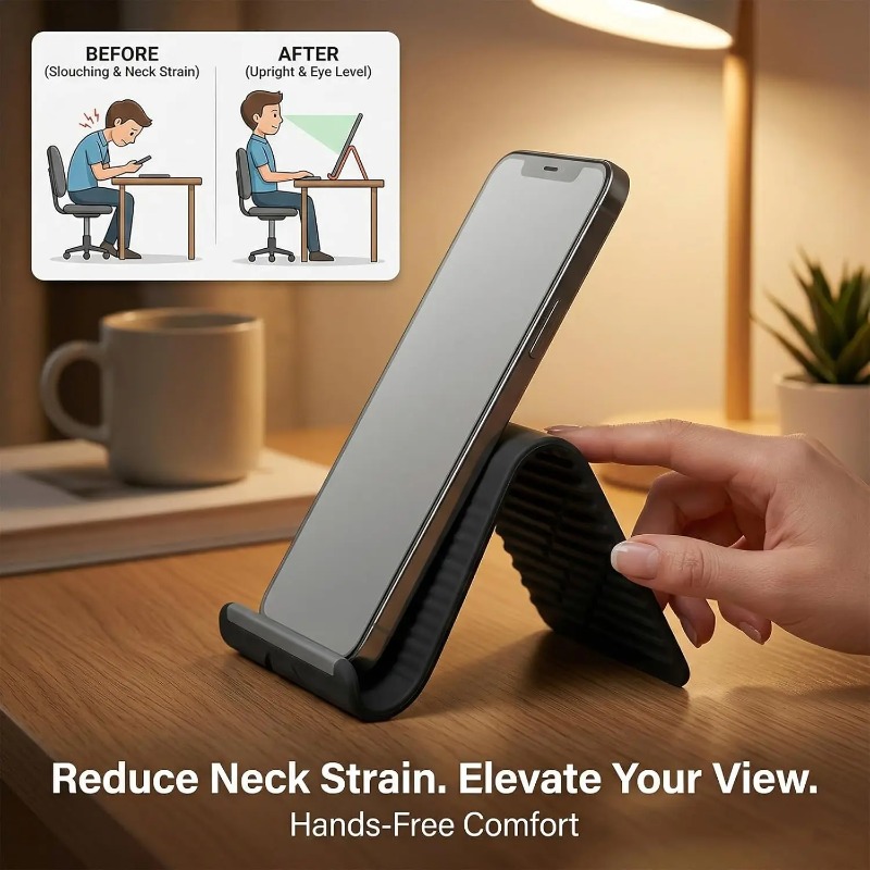 Flexible Foldable Silicone Pho - Laptop Stand recension och pris
