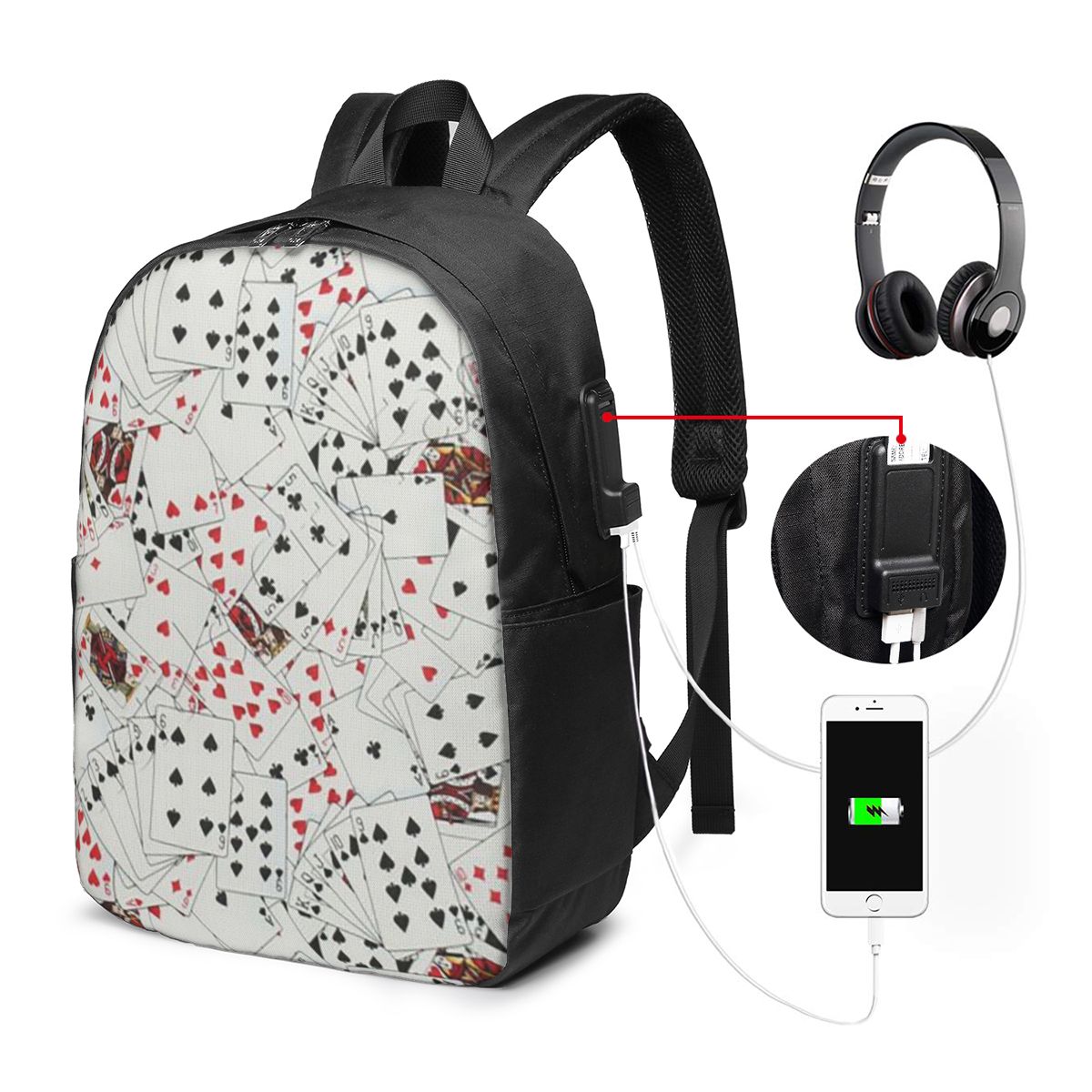 Playing Cards Poker Print Back - Laptop Bag recension och pris