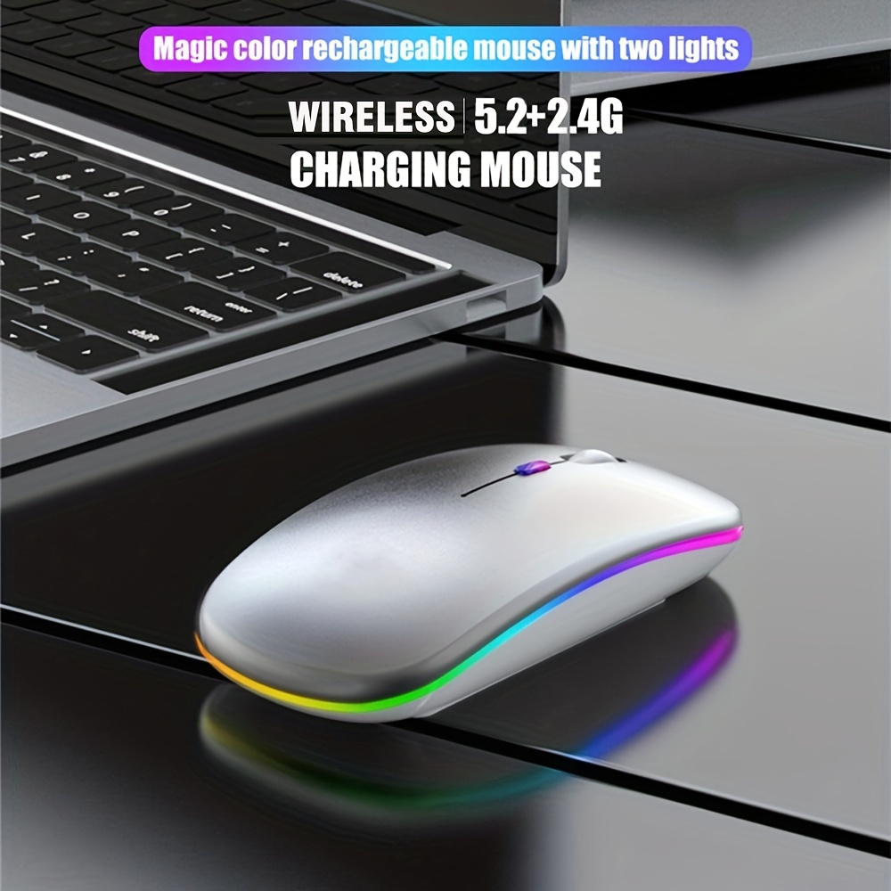 Wireless Mouse RGB Rechargeabl - Laptop Mouse recension och pris
