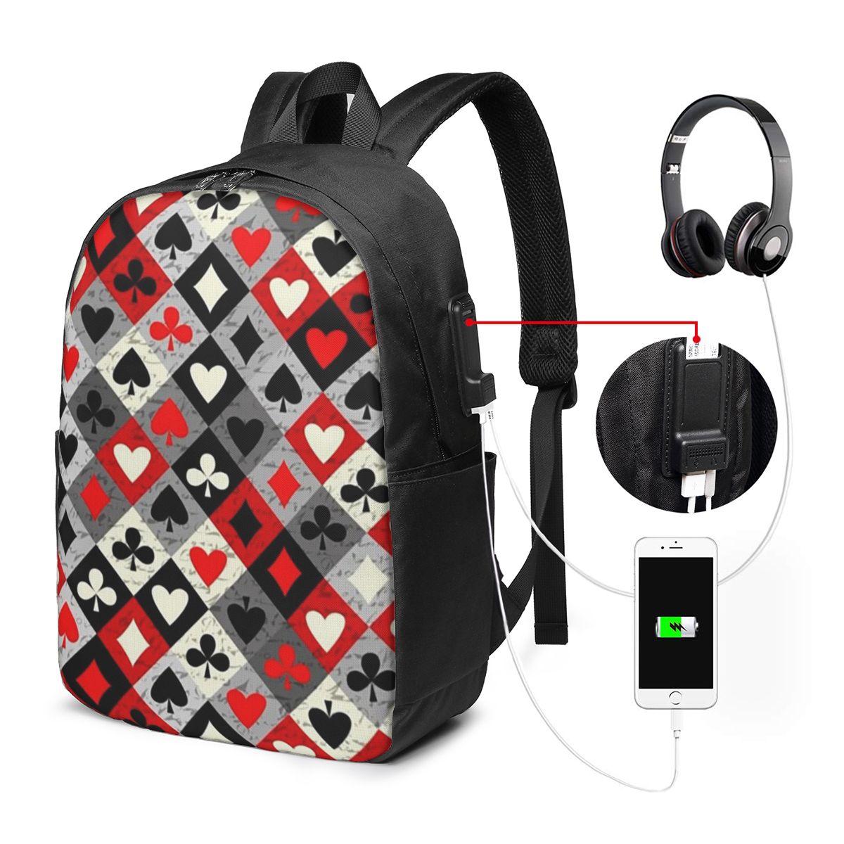 Playing Cards Poker Print Back - Laptop Bag recension och pris