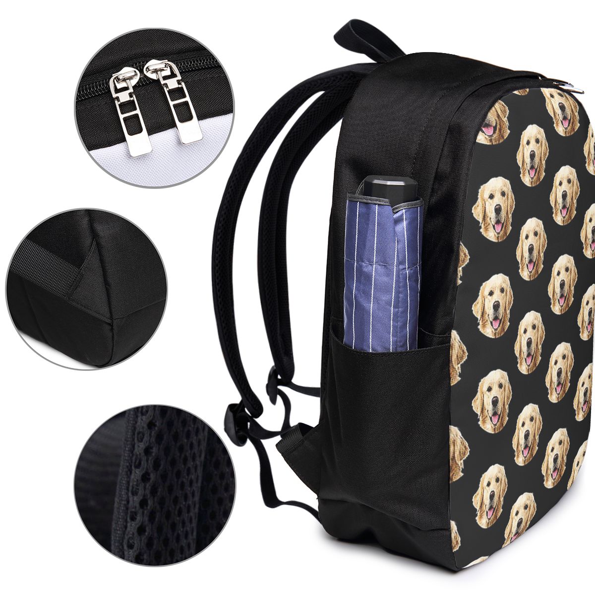 Funny Golden Retriever Face Po - Laptop Bag recension och pris