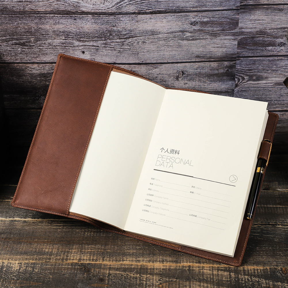Retro Genuine Leather Book Cov - Laptop Sleeve recension och pris